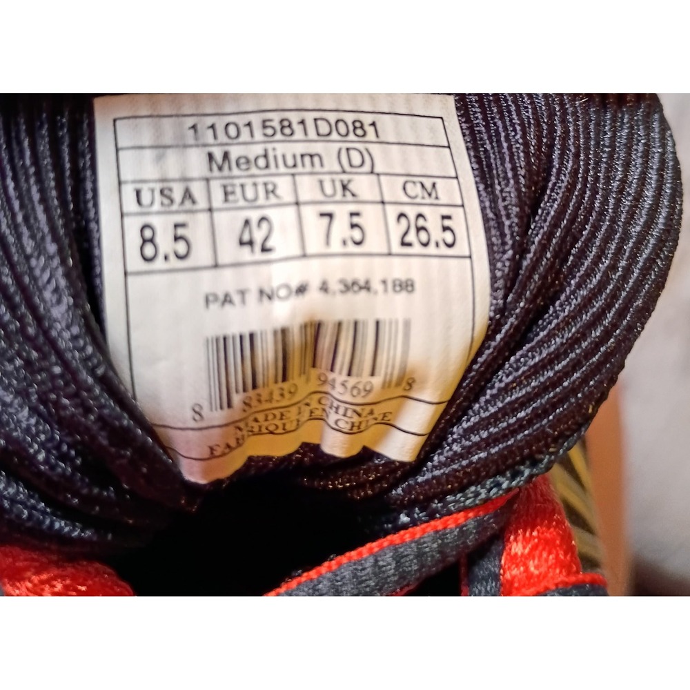 Brooks Adrenaline GTS 14 Mens 8.5 Running Shoes Black Silver Red 1101581D081 Y2K - Picture 2 of 9
